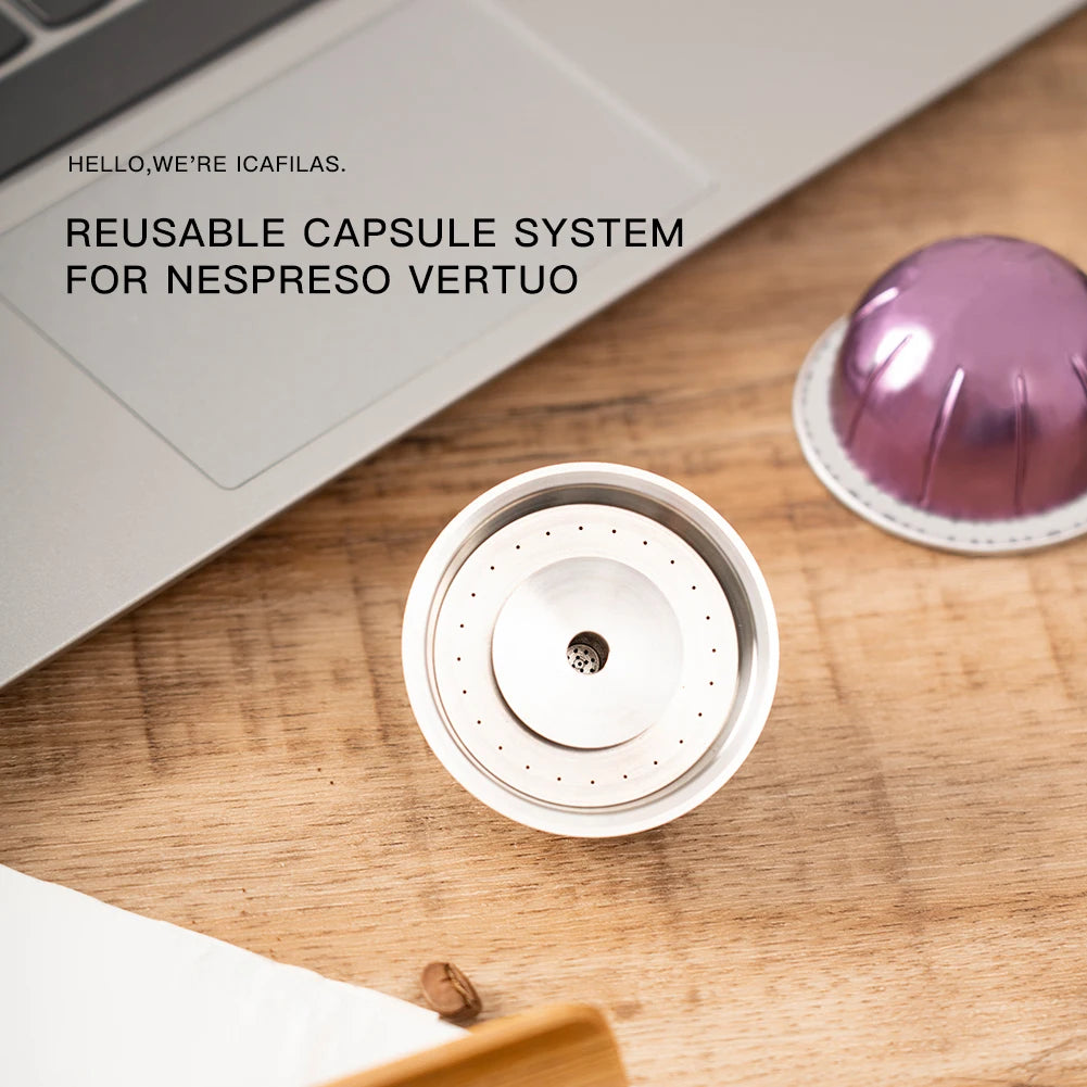 RECAFIMIL Reusable Capsule For Nespresso Vertuo