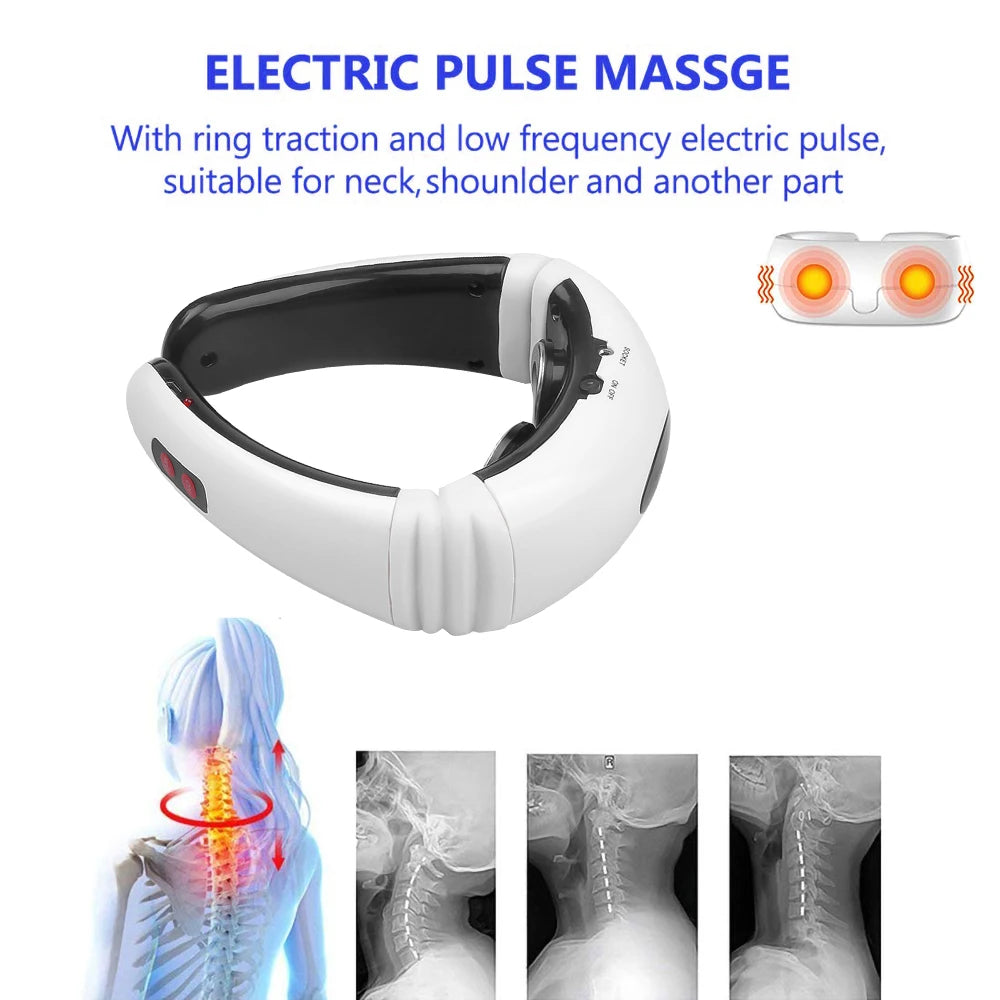 Electric Neck Massager & Pulse Back 6 Modes Power Control