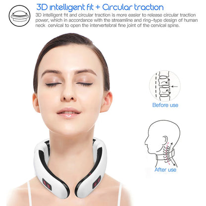 Electric Neck Massager & Pulse Back 6 Modes Power Control