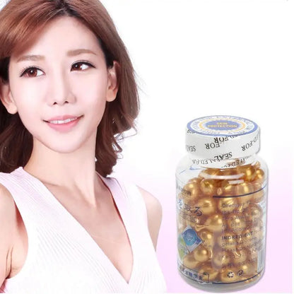 Vitamin E Extract Capsules Anti-wrinkle Whitening Cream Facial Serum 90Pcs/bottle