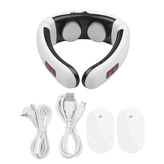 Electric Neck Massager & Pulse Back 6 Modes Power Control