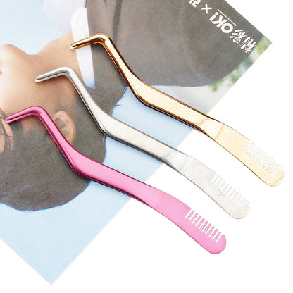 Eyelash Comb Tweezers