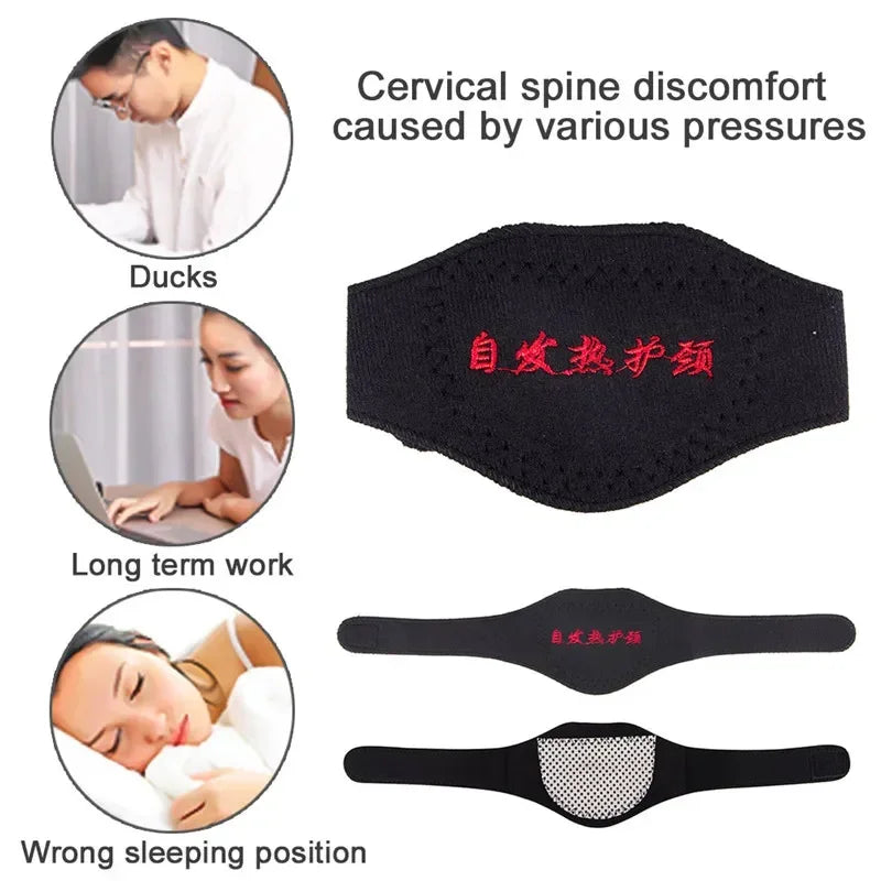 Self-heating Tourmaline Magnetic Neck Support