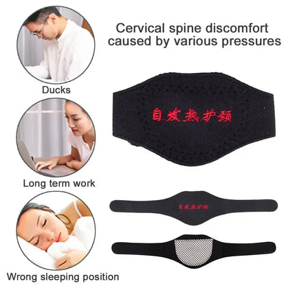 Self-heating Tourmaline Magnetic Neck Support