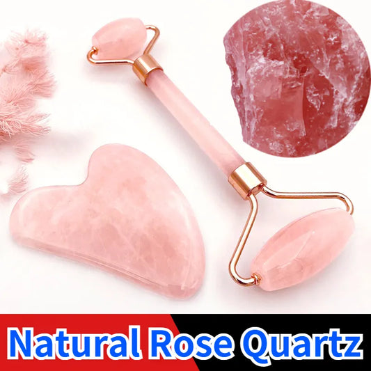 Rose Quartz Powder Crystal Jade Roller