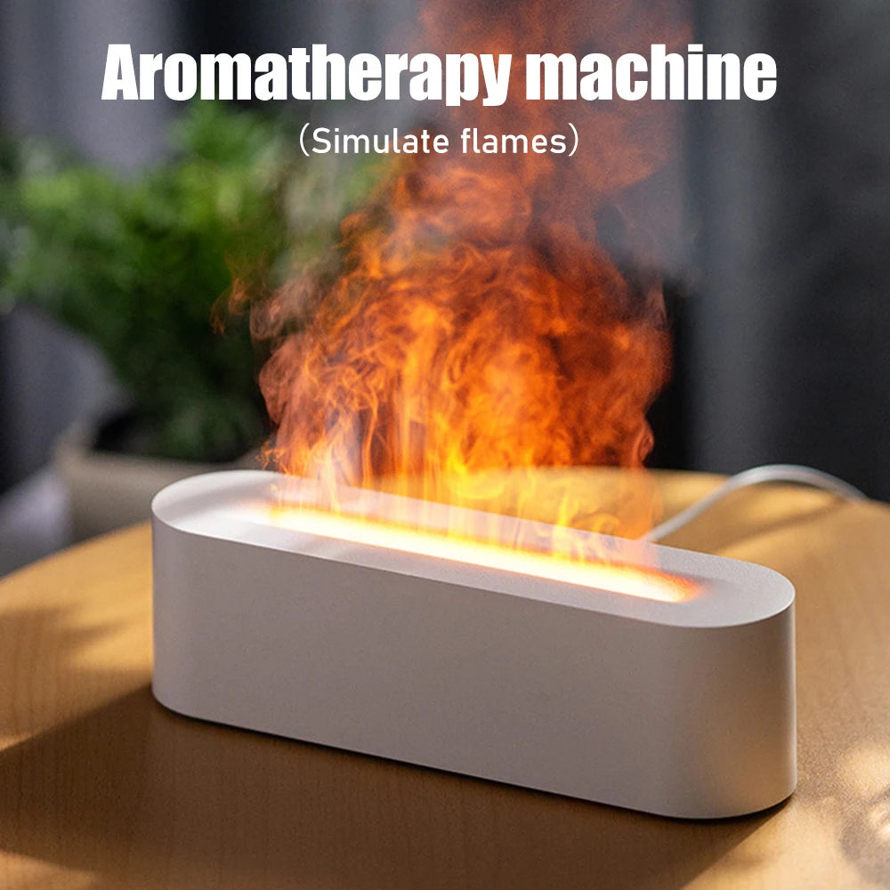 RGB Flame Aroma Diffuser Humidifier