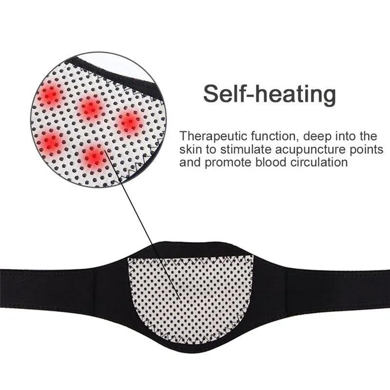 Self-heating Tourmaline Magnetic Neck Support