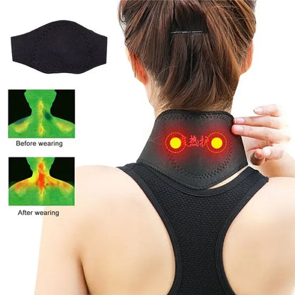 Self-heating Tourmaline Magnetic Neck Support