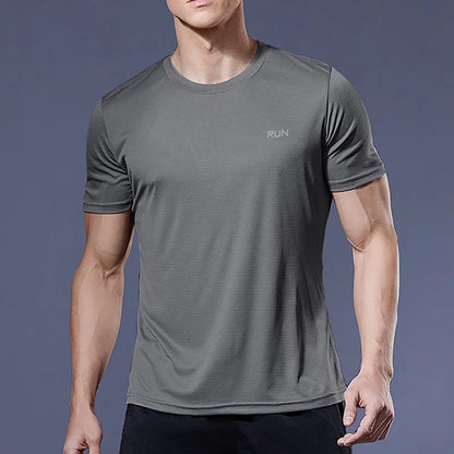 Mens Quick Dry Running Short Sleeve