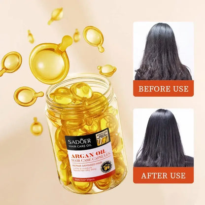 Капсулы Для Волос Smooth Silky Hair Vitamin Capsule Keratin Oil