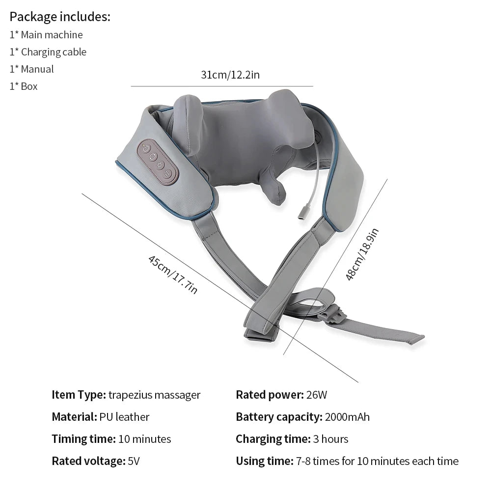 Rechargeable Powerful 5D Shiatsu Neck Massager