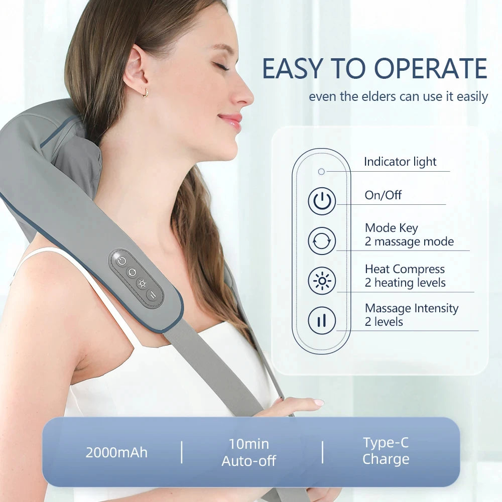 Rechargeable Powerful 5D Shiatsu Neck Massager