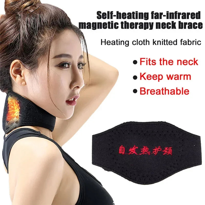 Self-heating Tourmaline Magnetic Neck Support