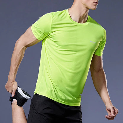 Mens Quick Dry Running Short Sleeve