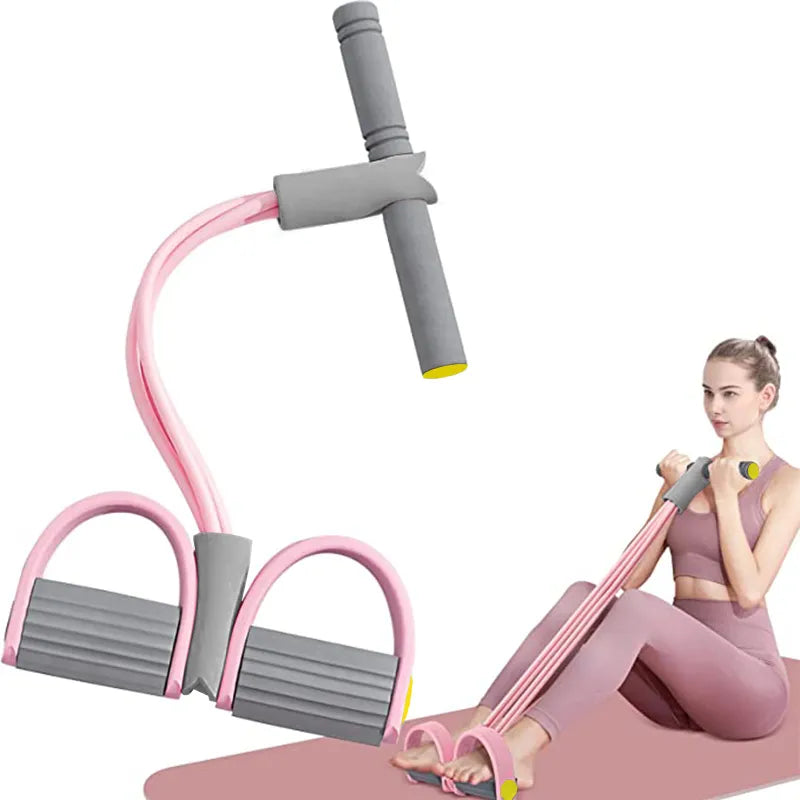 Resistance Bands 4-Tube Yoga Pedal Puller