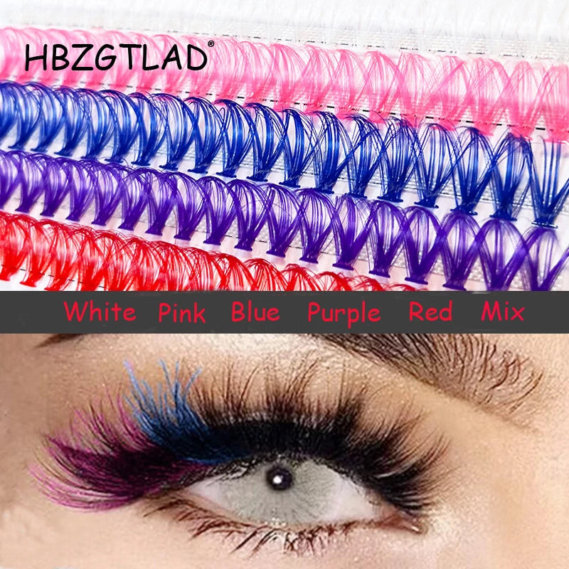 Cluster Colored Individual Lashes