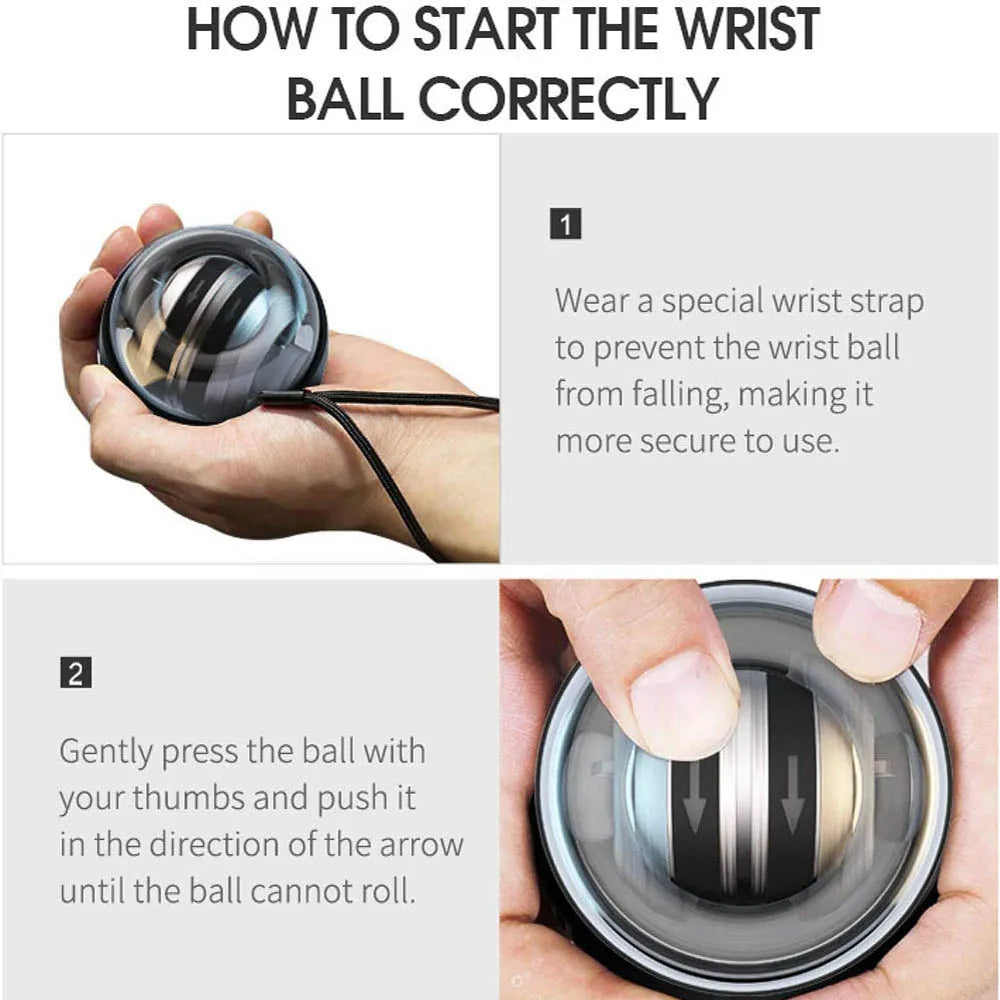 Wrist Power Auto-Start Grip Ball